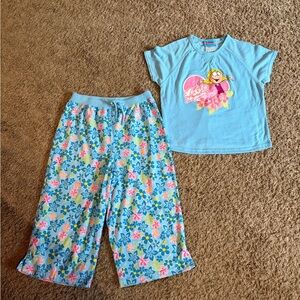 Lizzie McGuire Y2K Kids Floral Pajama Set Size 10/12